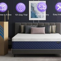Queen Mattresses, 12 Inch Hybrid Queen Mattress in a Box, Memory Foam and Individual Pocket Spring Breathable Comfort for Sleep Supportive and Pressure Relief, CertiPUR-US, 60"*80"*12" - Image 6