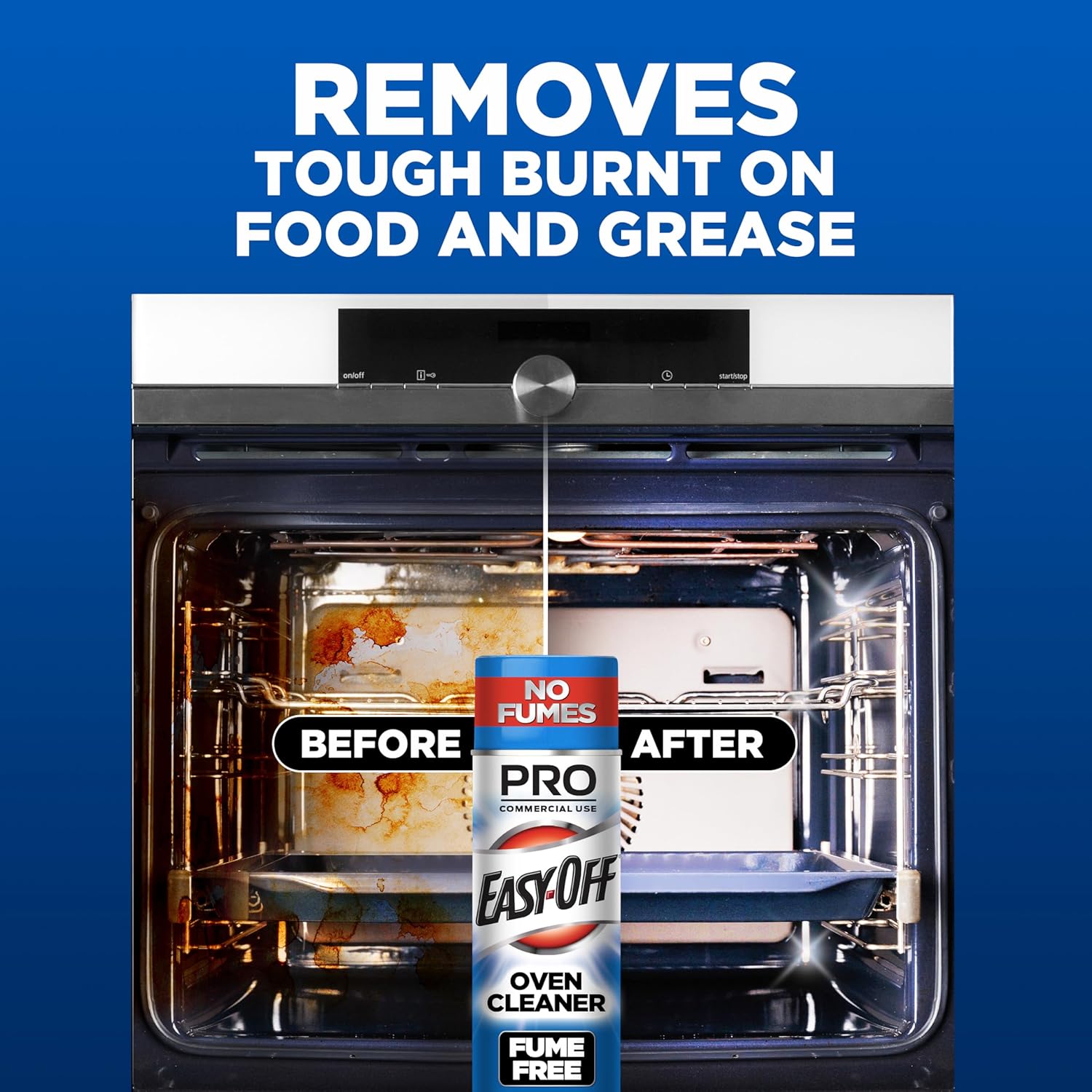 Easy-Off Fume Free Oven Cleaner Spray, Lemon, 24oz, Removes Grease - Image 5