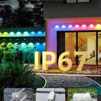 addlon 200FT Permanent Outdoor Lights, Smart RGB LED Lights for House & Outdoor Decor, App & Remote Control, DIY Scene Mode, IP67 Waterproof for Christmas, Holiday, Party, Halloween Decorations - Image 9
