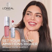 L'Oreal Paris Plump Ambition Hyaluron Lip Oil, 24 HR Lip Gloss with Hyaluronic Acid, Volumizing Formula with Glass-Like Shine, Worth It 601, 0.16 Fl Oz - Image 4