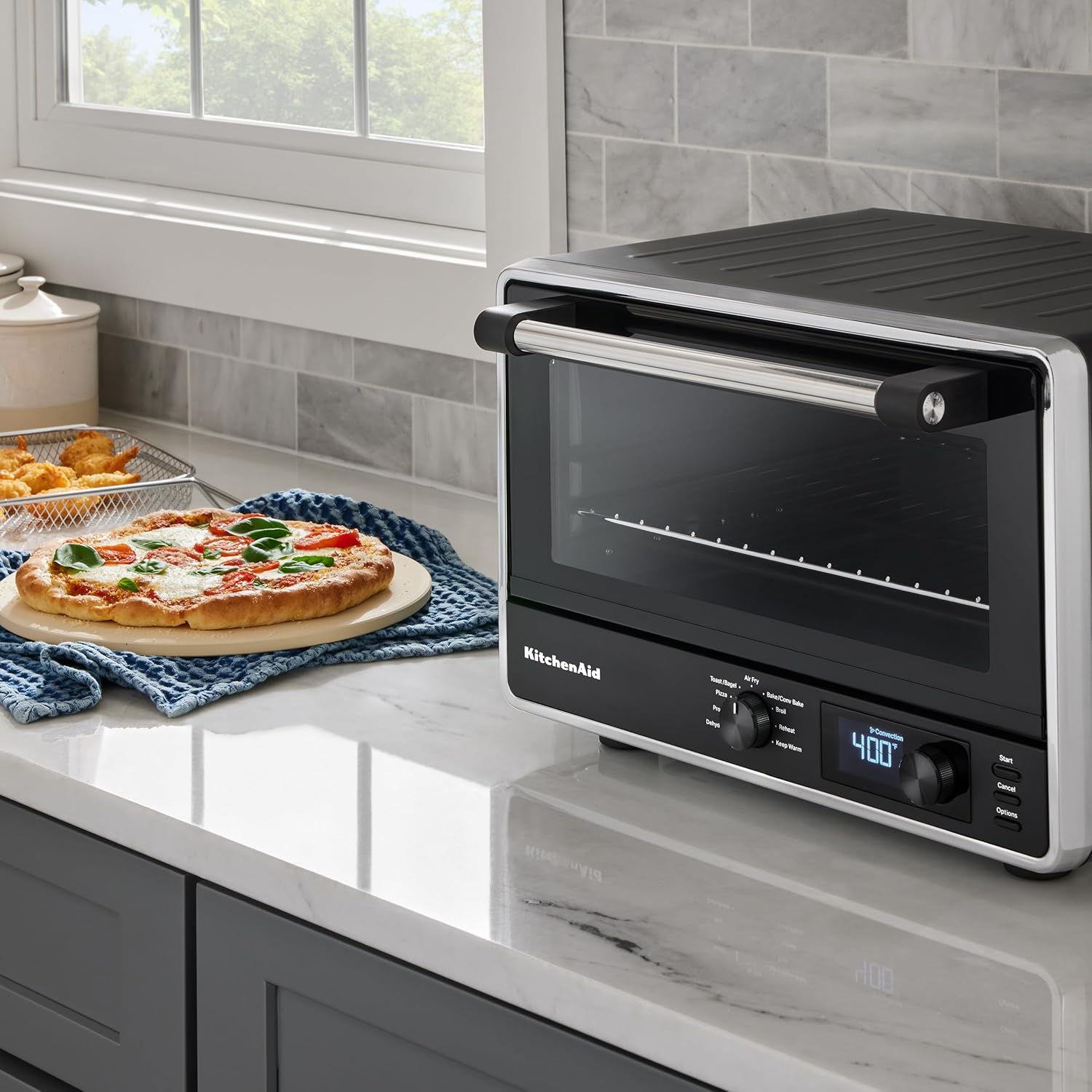 KitchenAid Digital Countertop Oven with Air Fry & Pizza Stone, KCO128BM, Black Matte - Image 6
