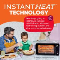 Instant Pot 6-Slice InstantHeat 10-in-1 Air Fryer Toaster Oven, Air Fry, Roast, Bake, Sear Crisp, Toast, Bagel, Broil, Dehydrate, Reheat, and Make Pizza - Image 3