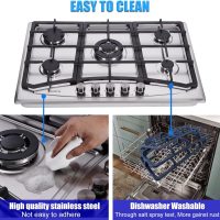 Hothit Propane Gas Cooktop 30" Inch, 5 Burner Built-in Stainless Steel Gas Stove Top, LPG/NG Dual Fuel Auto Ignition Gas Hob, Include Gas Pressure Regulator(L30"×W20")… - Image 5