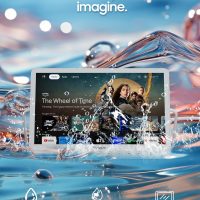 SYLVOX Waterproof Portable TV, 15.6" Shower TV 1080P Smart TVs for Bathroom, 10000mAh Rechargeable Battery Operated (4-6H Play Time), IP66 Waterproof, Voice Assistant, 360° Rotating Kickstand - Image 8