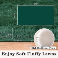 Super Soft Area Rugs for Living Room, 4x6 Feet Modern Shag Dark Green Rug, Fluffy Plush Non-Slip Green Carpet for Girls Boys Teens, Kids Home Decor for Bedroom Dorm Nursery Classroom, Carpets - Image 2