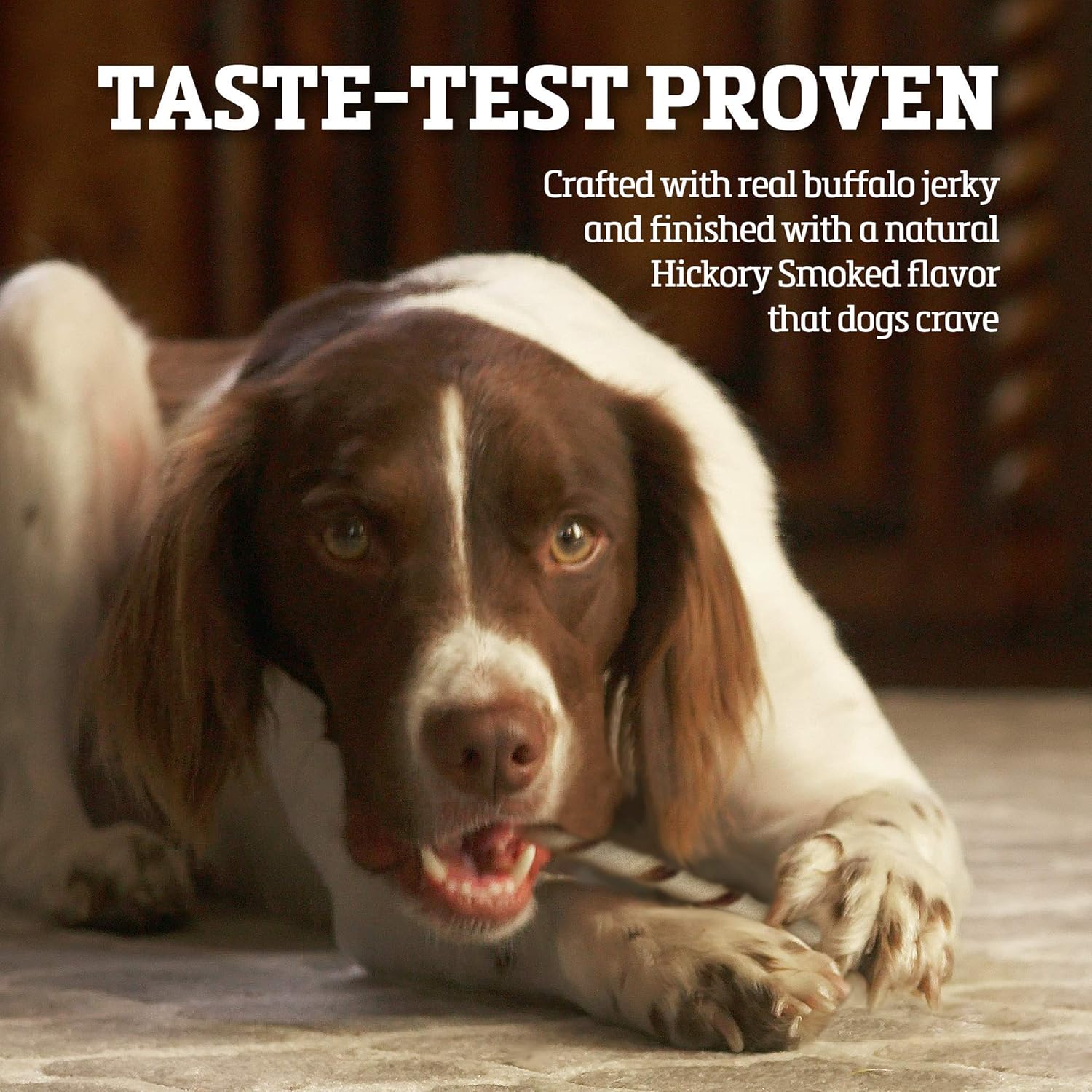 Buffalo Range Rawhide-Free Dog Treats – Natural Jerky Twists Made with Grass-Fed Buffalo – Hickory Smoked Flavor High Protein Chews for Dogs – Healthy Rawhide Alternative – 40 Count - Image 2