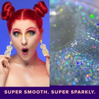 UNICORN SNOT Holographic Face Glitter & Body Glitter Gel: Glitter Makeup, Hair Glitter, Festival Rave and Anime Cosplay, Halloween Costume Makeup - Vegan & Cruelty Free, 1.7 oz Silver Glitter (Disco) - Image 4