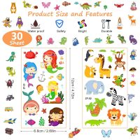 Tattoos for Kids, 300+ Mixed Styles Temporary Tattoos Stickers Set for Girls and Boys, Space Dinosaur Animals Butterfly Tattoos for Kids Birthday Party Supplies - Image 5