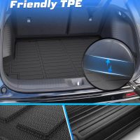 Cargo Liner for Honda HR-V 2023 2024 2025 HRV Hybrid Accessories TPE Cargo Mat All Weather HRV Rear Cargo Trunk Mat Waterproof Black - Image 4
