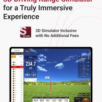 SC4 PRO Golf Launch Monitor & 3D Driving Range Simulator for Indoor and Outdoor Use | Portable Golf Swing Analyzer & Tracker with Built-in Screen | No Fees - Image 3