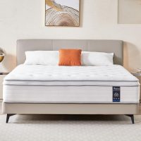 Queen Mattress, 14 Inch Hybrid Mattress in a Box, Memory Foam and Individual Pocket Springs, Fiberglass Free, Soft and Breathable, Medium Firm Feel - Image 6