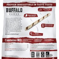 Buffalo Range Rawhide-Free Dog Treats – Natural Jerky Twists Made with Grass-Fed Buffalo – Hickory Smoked Flavor High Protein Chews for Dogs – Healthy Rawhide Alternative – 40 Count - Image 7