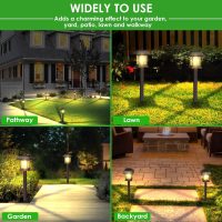 Solar Pathway Lights Outdoor, 12 Pack Upgraded LED Waterproof Solar Outdoor Lights, Outside Driveway Garden Landscape Walkway Path Yard Lawn Decor - Image 5