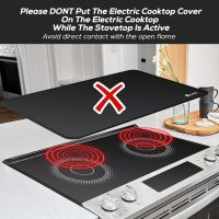 FLASLD Stove Top Covers - Glass Top & Ceramic Cooktop Protectors, Full Covers for Electric Stovetop, Black-2132 inch - Image 4
