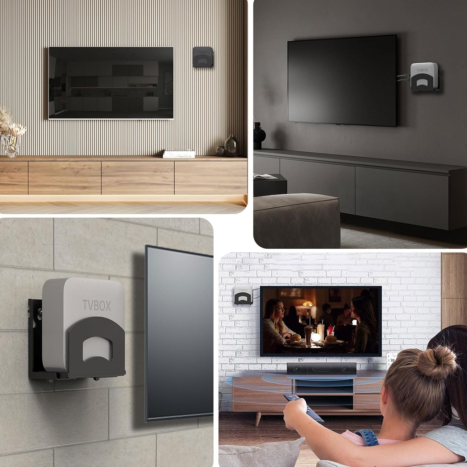 Cable Box Mount,Adjustable Wall Mount Holder for Small and Narrow Devices Like Cable Boxes,DVD Players,Modems,Streaming Media Devices and Other Media Players - Image 5