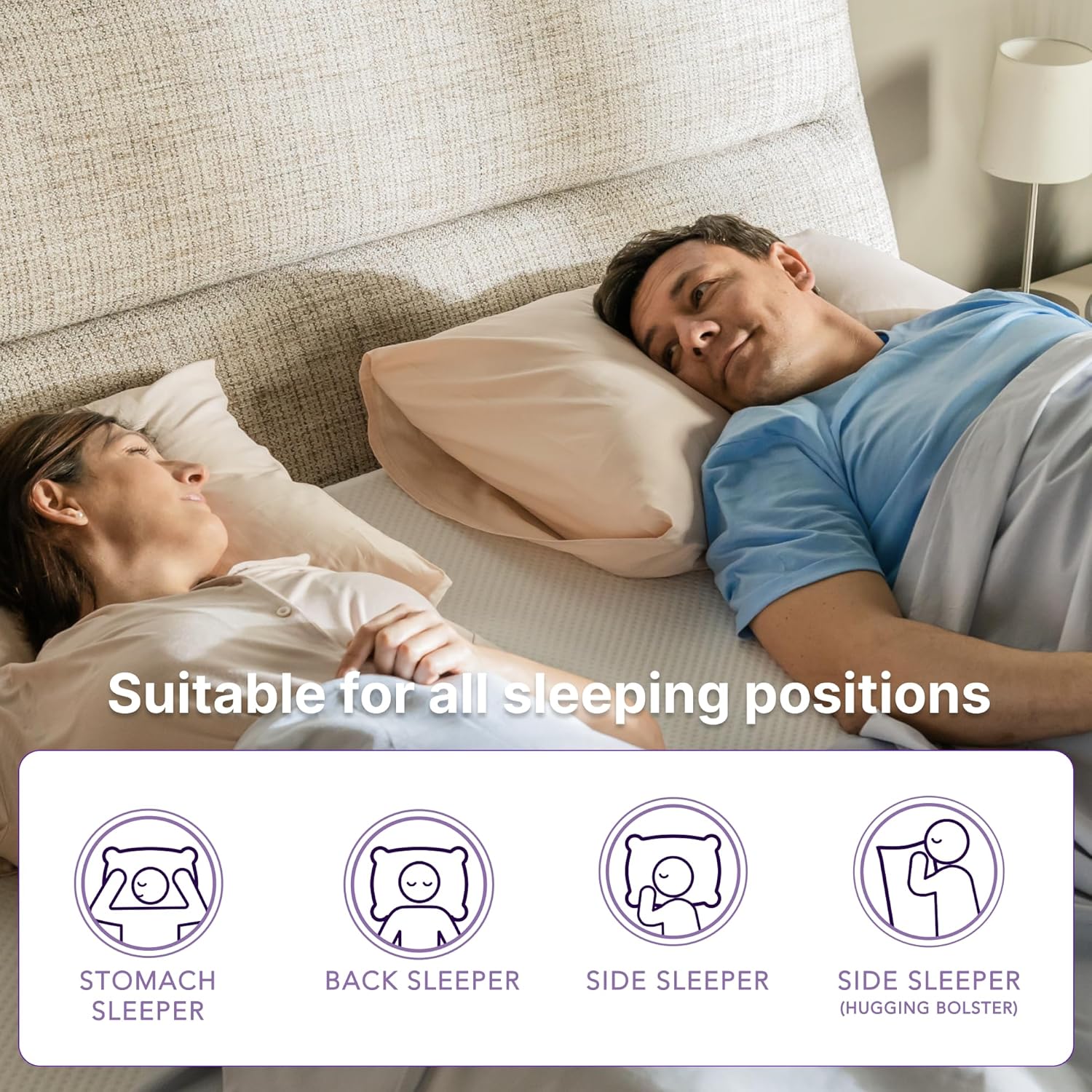 NapQueen 10 Inch Queen Size Mattress, Bamboo Charcoal Memory Foam Mattress, Bed in a Box, White - Image 7