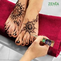 Zenia 100% Natural Temporary Tattoo Paste Cone | 1 Cone 25 grams | Indian Body Art Painting Drawing Tattoos Freckles (Reddish-Brown Color) - Image 5