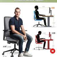 Sytopia 24''(60cm) Criss Cross Home Office Swivel Chair Base Replacement with Rubber Casters, Heavy Duty Desk Chair Reinforced Metal Leg, Universal Caster and Gas Cylinder Size, Matte Black - Image 6