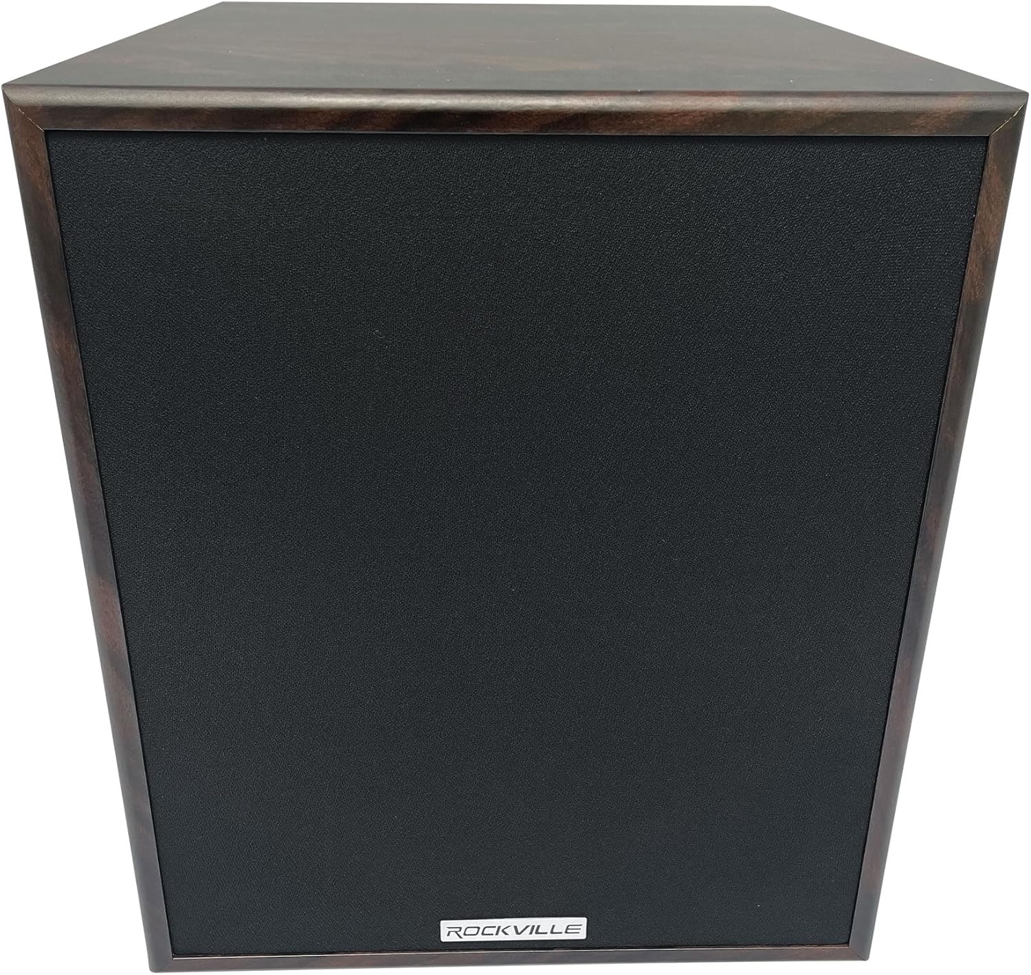 Rockville Rock Shaker 10 Dark Wood 600W 10" Powered Home Theater Subwoofer, Class-D Amp, Adjustable Crossover, for Movies and Music - Image 2