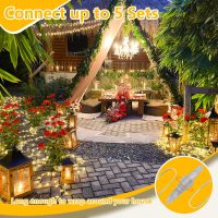Connectable 240LED 88Ft 13Modes String Lights Indoor Outdoor Clear Wire | Warm White Christmas Lights | Twinkle Fairy Light Plug in with Timer for Bedroom Classroom Tree Decor - Image 7