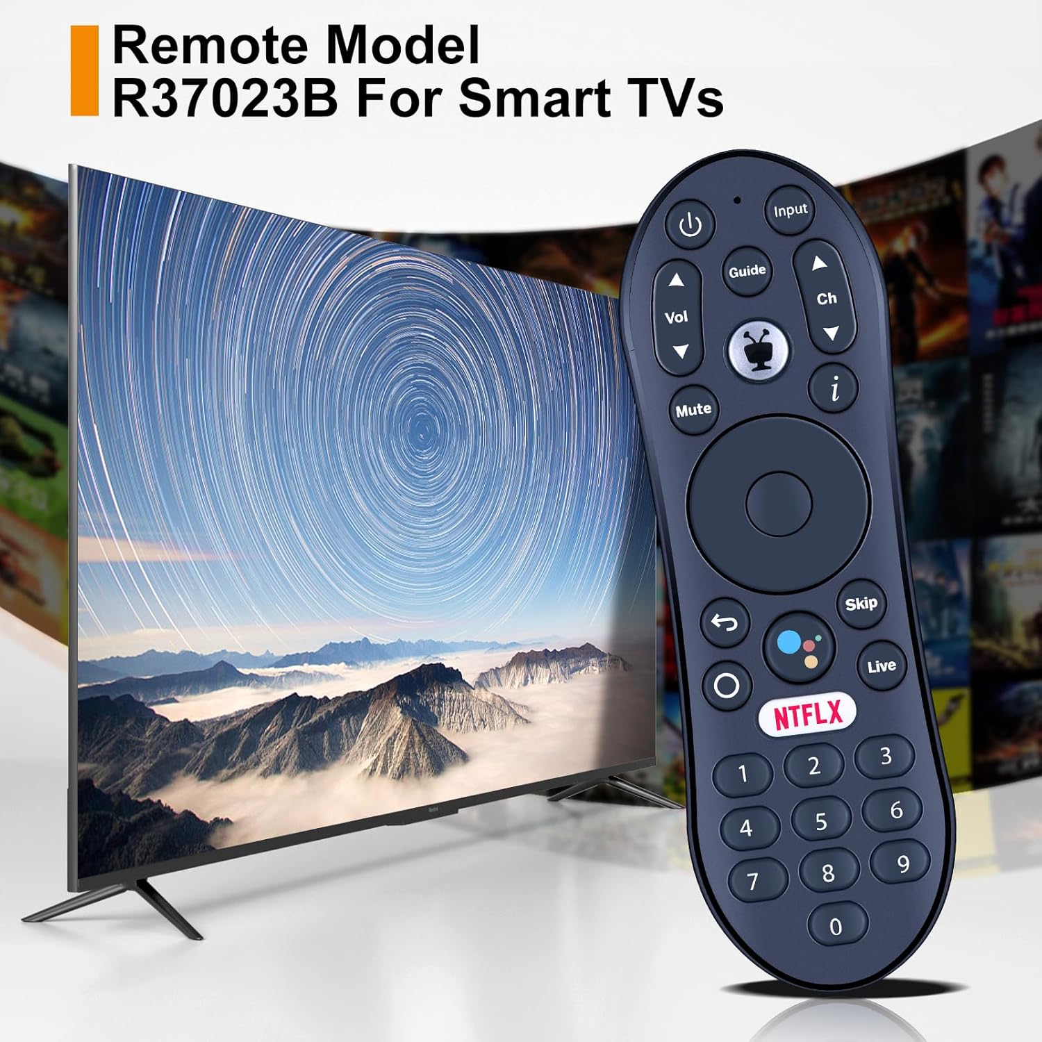 New Replace R37023B Voice Remote Control Compatible for TiVo Stream 4K UHD Streaming Media Player - Image 2