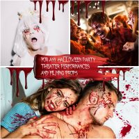 Authentic Fake Blood 0.88 fl oz I Realistic Halloween Make up I For Vampire Costumes I Washable Fake Blood for Halloween & Carnival I Ideal for Zombie & Vampire Makeup Kit - Image 6