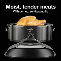 Proctor Silex 24-Pound Electric Roaster Oven with Variable Temperature Control, Self-Basting Lid & Removable Pan, 18 Quart, Black (32211) - Image 2