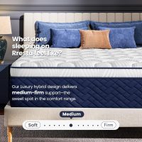 Queen Mattress 14 Inch - Hotel Collection Hybrid Mattress with 5-Zone Support, Luxury Sleep Comfort, Extra Back & Hip Support, Fiberglass-Free, CertiPUR-US Certified, 365-Night Trial - Image 5