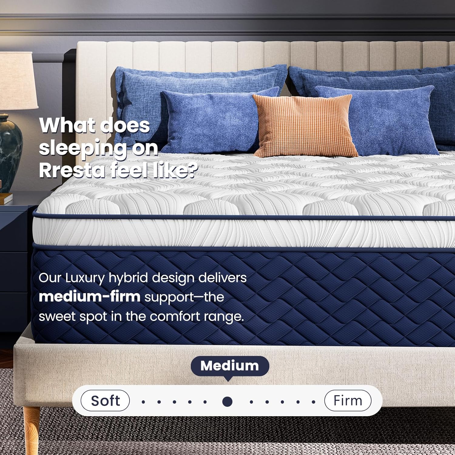 Queen Mattress 14 Inch - Hotel Collection Hybrid Mattress with 5-Zone Support, Luxury Sleep Comfort, Extra Back & Hip Support, Fiberglass-Free, CertiPUR-US Certified, 365-Night Trial - Image 5