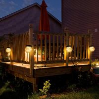 PARTPHONER Solar Lanterns Solar Lights Outdoor Waterproof 6-Pack, Solar Powered Hanging Lights Cracked Glass Hanging Globes for Christmas Decoration, Shepherd Hook, Garden Tree Ornaments - Image 7