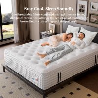 BedStory Firm King Size Mattress 14 Inch, Luxury Hybrid Mattress in a Box for Zoned Pressure and Pain Relief, Signature Collection Deep Sleep Mattresses, Forever Warranty,365 Nights Trial - Image 8