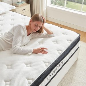 Twin10 inch Mixed Mattress, Spring Mattress in Independent Packaging Bag, Breathable and Comfortable, Decompression, Including Gel Memory Foam, Suitable for Various bedsteads