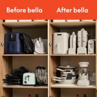 bella Flip-n-Store Waffle Maker with EverGood™ Ceramic Nonstick Coating, Fits-anywhere™ Kitchenware, Power Indicator Light, Cool Touch Handle & Cord Wrap, 7” Wide & 1" Deep Plates, 1000 Watt, Oatmilk - Image 8