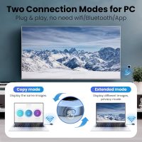 Wireless Hdmi Transmitter and Receiver, 4K Decode 1080P@60Hz HD Extender Plug&Play Portable 2.4G/5G with LED Screen Wireless Hdmi Kit for Audio to Monitor from Laptop/Pc/Tv Box/Projector - Image 4