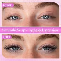 Wispy Lash Clusters Kit Venus Invisible Band Eyelash Clusters 8-16mm Lash Extension Kit Natural Lashes Clusters Eyelash Extension Kit with Thin Band Lash Cluster Clear Lash Glue and Tweezers by Wtvane - Image 5