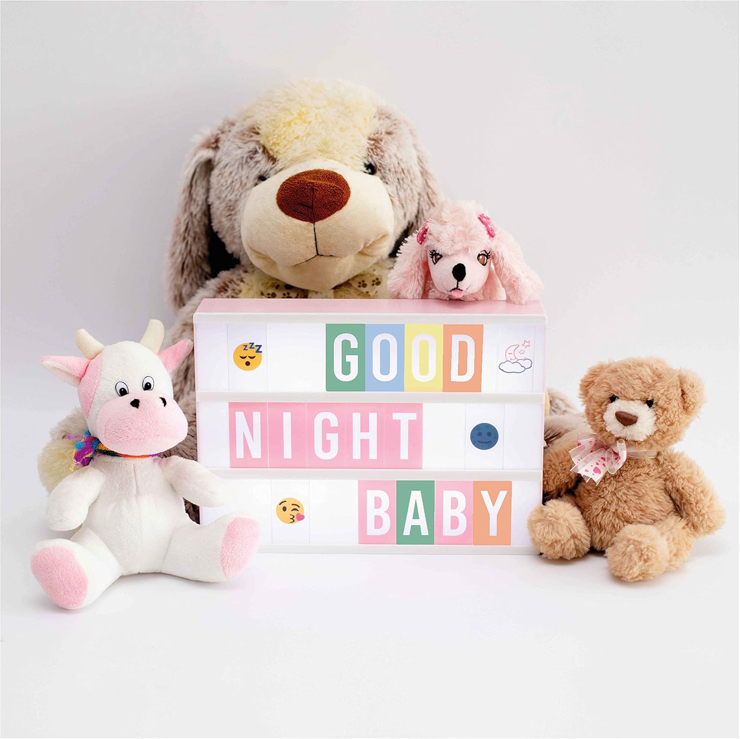 Pink Cinema Light Box with 400 Letters, Emojis, 2 Markers - BONNYCO | Led Light Box Home Office & Room Decor | Cinema Led Sign Letters Board Gifts for Women and Girls Christmas Birthdays | Pink Decor - Image 5