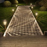 XMCOSY+ Solar Pathway Lights Outdoor - 6 Pack Solar Garden Lights, 10-40 LM Dimmable Solar Lights Outdoor Waterproof Auto On/Off IP 65 Solar Powered Landscape Lighting for Patio Walkway Driveway - Image 7