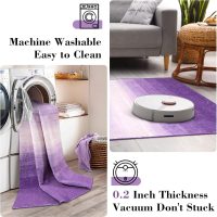Wonnitar Washable 3x5 Purple Rugs for Bedroom, Modern Non-Slip Soft Nursery Area Rugs, Non-Shedding Ombre Low Pile Bathroom Throw Mat, Floor Carpet for Kitchen Dorm Playroom (Purple, 3'x5') - Image 4