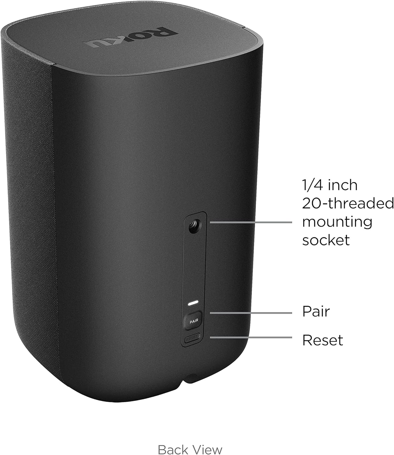 Roku Wireless Speakers (for Roku Streambars or Roku TV),Black 2 Count (Pack of 1) - Image 5