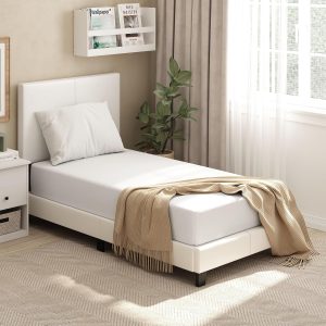 Furinno Tidur Cooling Gel Memory Foam Mattress, 10 Inch, Twin, White