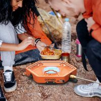 1-Burner Propane Stove Portable Camping Stove with Carry Strap, Backpacking Camp Stove for Outdoor Cooking, Flick-Style Ignition, Temperature Control, 8600 BTUs of Power for Camping BBQ& More - Image 8