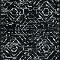 Wonnitar Moroccan 3x5 Rug, Black Washable Small Rug for Bedroom, Non-Slip Geometric Tribal Entry Throw Mat, Boho Farmhouse Rustic Soft Low Pile Area Rug for Bathroom Dining Guest Room (Black,3'x5') - Image 8