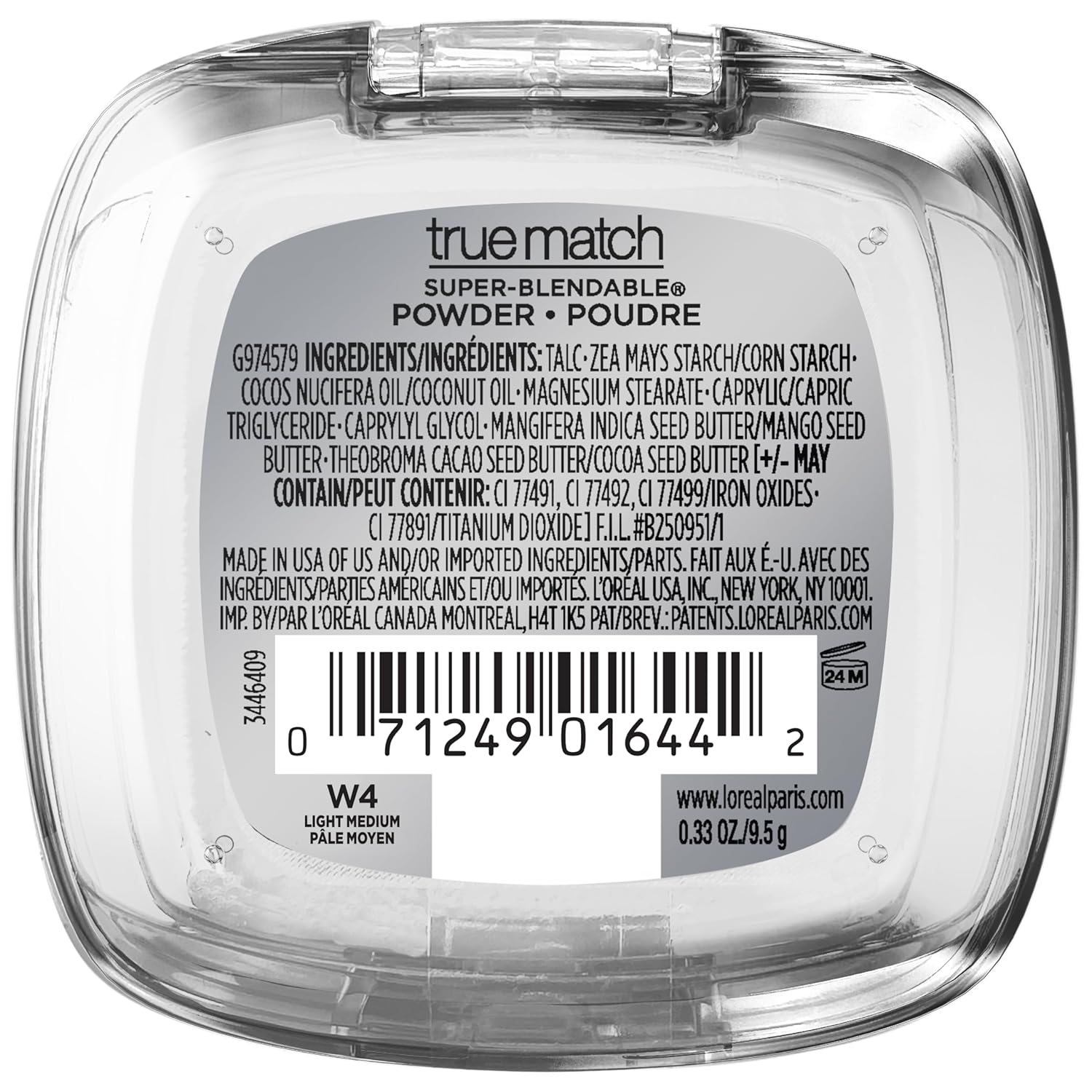 L'Oreal Paris True Match Super Blendable Oil Free Powder Foundation, W4 Light Medium, 0.33 oz, Packaging May Vary - Image 7