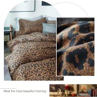 LifeTB Leopard Comforter Set Queen Comforter Set 3 Pieces Leopard Print Comforter Fluffy Soft Microfiber Bedding Set for All Seasons Animal Cheetah Print Queen Size Comforter with 2 Pillowcases - Image 7