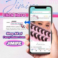 JIMIRE Mink Lashes Wispy Cat Eye Lashes Full 6D Volume False Eyelashes that Look Like Extensions 16MM Thick Soft D-Curly Fake Lashes 7 Pairs Pack - Image 8