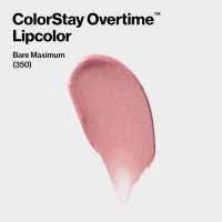 Revlon Liquid Lipstick with Clear Lip Gloss, ColorStay Overtime Lipcolor, Dual Ended with Vitamin E, 350 Bare Maximum, 0.07 Fl Oz - Image 3