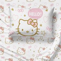 Jay Franco Hello Kitty Queen Comforter Set - 7 Piece Bedding Includes Sheet Set & Pillow Covers - Super Soft Pink Bedding - Image 3