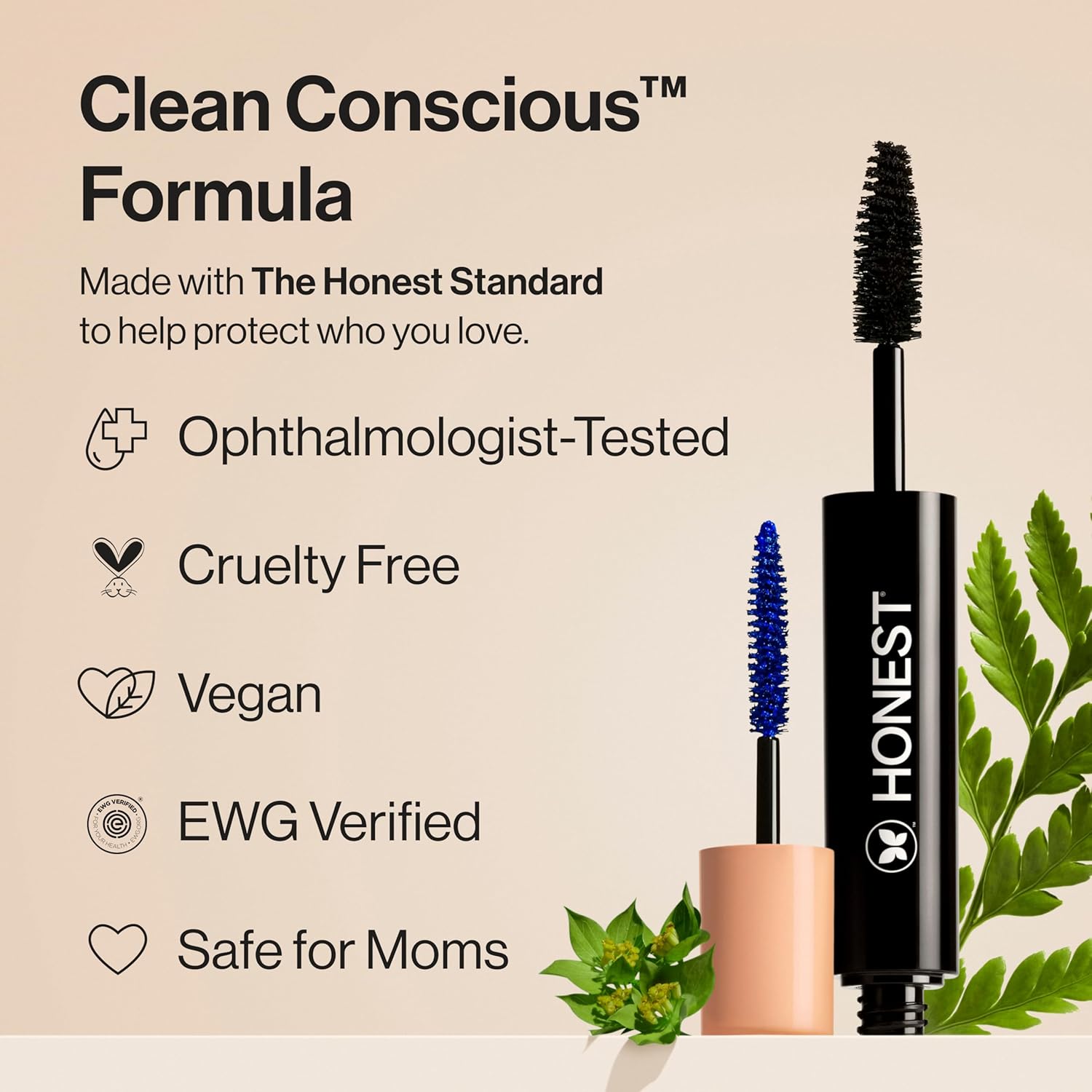Honest Beauty 2-in-1 Extreme Volume Clean Mascara + Bold Lash Primer with Castor Oil | Maximum Volume + Curl | Vegan + Safe for Sensitive Eyes | Black, .27 fl oz - Image 5
