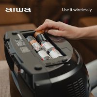 Aiwa Portable Boombox, Crystal Clear Sound with 3W x 2 Speakers and Bass Function, Featuring a 7" LCD Display, Bluetooth Connectivity, FM Radio, CD/DVD Player, Streaming on Roku and Amazon Firestick - Image 11