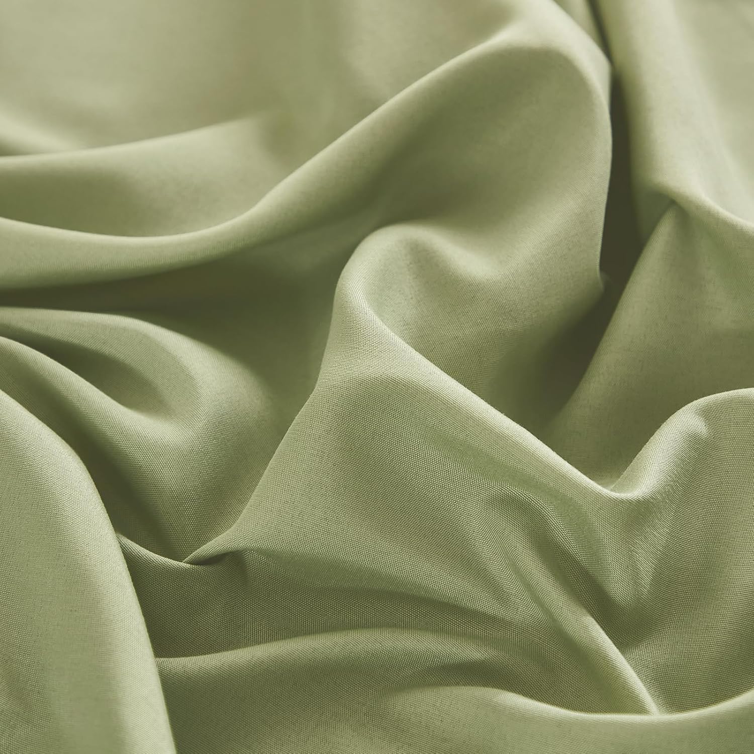 Luxudecor Floral Queen Comforter Set 7 Pieces Bed in a Bag, Sage Green Flower with Bird Bedding Set, Soft Reversible Comforter with Sheet Set 90"x90" - Image 9